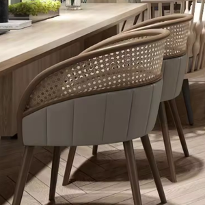 Mobilier de maison de restauration rapide, restaurant, cuisine, salle à manger, chaises en rotin en bois massif plus design <span class=keywords><strong>pas</strong></span> <span class=keywords><strong>cher</strong></span> prix vente à chaud - Product Image 5