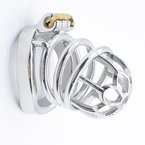 Frrk БДСМ бондаж замок секс-игрушки мужское устройство верности Металлический Пояс верности фаллоимитатор клетка из нержавеющей стали член Пояс верности для мужчин - Product Image 5