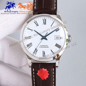 Men's White Dial Automatic Mechanical Watch with Roman Numerals Stainless Steel Band Business Wrist Watch Longinesing - Product Image 6
