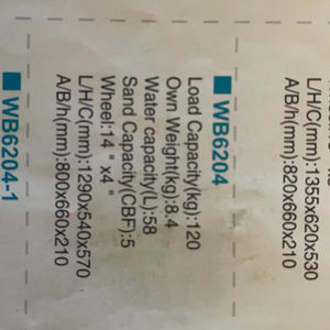 <span class=keywords><strong>Brouette</strong></span> à <span class=keywords><strong>roues</strong></span> en métal HENGYIDA haute performance avec capacité de charge de 120kg Conception à <span class=keywords><strong>2</strong></span> <span class=keywords><strong>roues</strong></span> Modèle le plus vendu Spécifications standard - Product Image 5