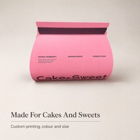 Boîte à gâteau personnalisée avec logo, boîte à pâtisserie pliable en papier avec fermeture à languette, emballage de dessert imprimé en gros pour les marques de boulangerie