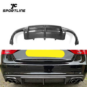 Máy Khuếch Tán Môi Sau A5 <span class=keywords><strong>S5</strong></span> Bằng Sợi Carbon Cho <span class=keywords><strong>Audi</strong></span> A5 <span class=keywords><strong>S5</strong></span> 8T Coupe 2 Cửa 12-14 (Phù Hợp: A5) - Product Image 1