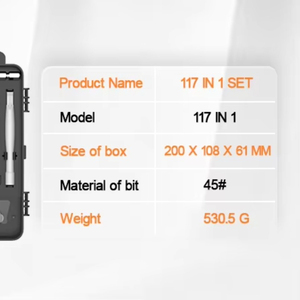 117/118 1 Kit de tournevis de précision DIY professionnel en acier magnétique avec embouts pour la réparation d'appareils électroniques, d'ordinateurs portables, de PC et de téléphones OEM - Product Image 5