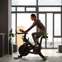 Vélo d'appartement Xburn Music Wheel M5 avec écran LCD pour entraînement à domicile – Station de cyclisme intérieur en métal avec musique intégrée