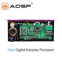 Profesyonel X5/X6 Stereo ses KTV ev Karaoke ses işlemcisi optimum ses kalitesi için güç amplifikatörü