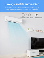 Sensor Pintu Wifi Zigbee Pintar Detektor Magnetik Detektor Pintu Terbuka Tertutup Dukungan Aplikasi oleh Google Home Sensor Pintu Windors