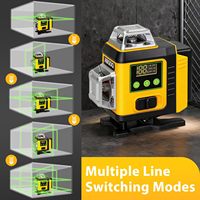 Niveau laser rotatif industriel à faisceau vert avec batterie au lithium pour le bricolage