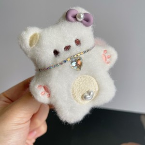 New Autumn/Winter Cute Plush Bear Hair Clip Cartoon Furry Adorable <b>Doll</b> Bangs Clip Hair <b>Accessory</b> Girlish Style - Product Image 3
