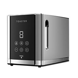 Pantalla táctil a Color inteligente <span class=keywords><strong>barato</strong></span> 2 rebanadas tostadora carcasa de plástico Control de tostado ajustable tostadora eléctrica autocentrante - Product Image 5