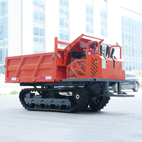 Meistverkaufter Mini-Raupenkipper 1,2 Tonnen Bau-Kleinraupenkipper Diesel Hydraulischer Geländegängiger Raupenkipper