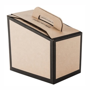 Boîtes d'expédition jetables en papier kraft pour café, vin, jus et <span class=keywords><strong>bière</strong></span> - Recyclables, épaisseur 2 mm, personnalisables, fournitures pour cafés - Product Image 2