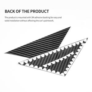<span class=keywords><strong>ES</strong></span> fibre de carbone voiture A-pilier triangulaire fenêtre panneau accessoires extérieurs décoration pour <span class=keywords><strong>Fiat</strong></span> <span class=keywords><strong>500</strong></span> 2012-2023 pré restyling - Product Image 4