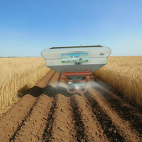 Nouveau produit phare : Épandeur d'engrais et d'insecticides agricoles Runzheng en acier inoxydable, capacité 300 kg, avec trémie en acier 201 haute résistance