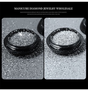 ผงกลิตเตอร์สะท้อนแสงเพชร 3 มิติ สำหรับตกแต่งเล็บวิบวับ - Product Image 3