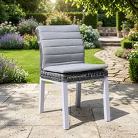 Chaise de jardin OSMEN LUMI 2.0, résistante aux intempéries et aux UV, en rotin, pour restaurant, terrasse, mobilier de jardin