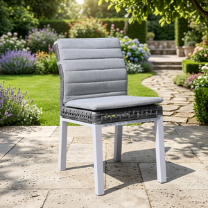 Sedia da pranzo da esterno OSMEN <span class=keywords><strong>LUMI</strong></span> 2.0, impermeabile, resistente ai raggi UV, in vimini, per giardino, <span class=keywords><strong>ristorante</strong></span>, patio. - Product Image 1