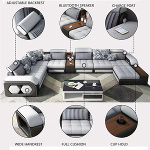 Sofás Modernos para Sala de Estar, 5, 6, 7, <span class=keywords><strong>8</strong></span> Plazas, Sofás de Tela, Conjuntos de Muebles para Sala de Estar - Product Image 5