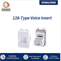 Module de communication vocale 128 ports Jack RJ11 Cat3 pour téléphonie et télécommunications