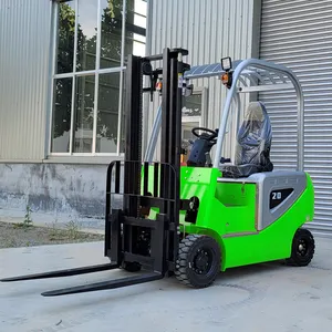 Carretilla elevadora eléctrica CE EPA 1T 2T 2,5 T 3Ton 5Ton Warehouse 4x4 4 ruedas Mini batería de litio compacta AC