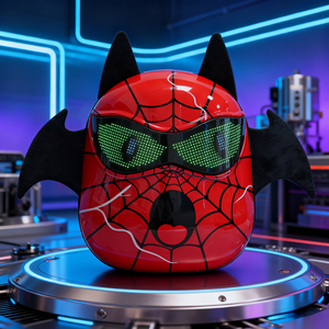 Sac à dos LED intelligent à motif de dessin animé, taille mignonne, sac de jour tendance, cadeau, sac à dos à affichage LED programmable pour téléphone portable, sac à dos numérique à LED - Product Image 1