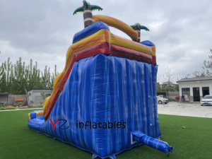 Château gonflable commercial à thème de dessin animé, château bleu en PVC, maison de rebond avec souffleur, parc pour enfants, chiens et famille, vente chaude - Product Image 5