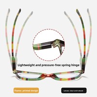 Nouvelles lunettes de lecture anti-lumière bleue multicolores tendance 2026, montures à charnière à ressort haute définition pour grands visages