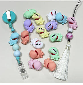 Nouveau 3D goutte Silicone <span class=keywords><strong>chien</strong></span> perles de qualité alimentaire perles en vrac <span class=keywords><strong>pour</strong></span> bricolage Silicone bijoux fabrication de bijoux <span class=keywords><strong>jouets</strong></span> - Product Image 3