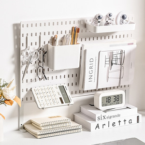 Pegboard <b>Desktop</b> Organizer Standing Type 6 Layer Multi-purpose Office Storage <b>Shelf</b> For Home Study Dormitory - Product Image 4