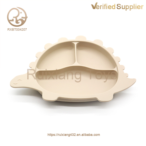 Jouet pour <span class=keywords><strong>bébé</strong></span> en silicone de qualité alimentaire, à mâcher pour la dentition, en forme de dinosaure mignon, assiette à compartiments en silicone unisexe, jouet sûr pour <span class=keywords><strong>bébé</strong></span> et tout-petit - Product Image 6