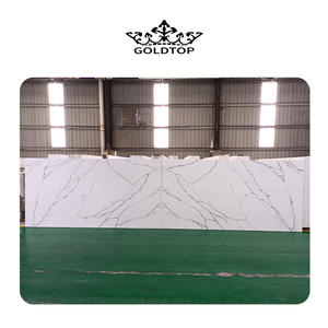 Goldtop 3226*1626mm 5106 Calacatta Paonazzo Extra impreso cuarzo Artificial piedra cuarcita cocina encimera losa tocador - Product Image 2