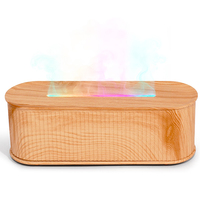 Diffuseur d'arômes ultrasonique à flamme colorée avec éclairage LED, faible bruit, alimentation USB, pour la maison, l'hôtel et la maison d'hôtes