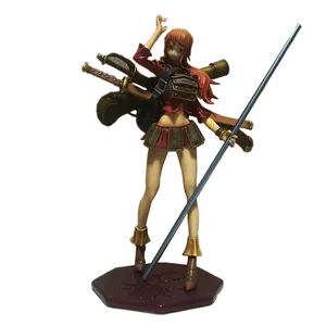 Resin Japan Lady Soldier Character Statue Figurine Toy Polyresin Japan Girl Warrior Character Figure