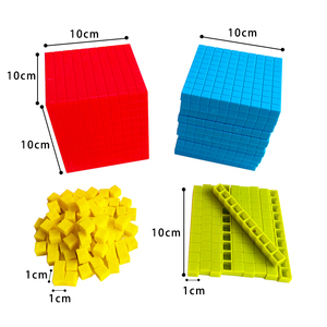 Juguetes de rompecabezas Montessori temprano Cubo matemático <span class=keywords><strong>3D</strong></span> Descomposición decimal Juguetes matemáticos para niños - Product Image 6