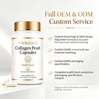 Capsules de collagène hydrolysé, peptides anti-âge, compléments pour raffermir la peau et l'hydrater, fabricant de produits de marque privée OEM