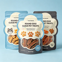 Sachet Doypack Personnalisé en PET/PE de Qualité Alimentaire avec Fermeture Zip Thermoscellable pour Emballage de Friandises pour Animaux