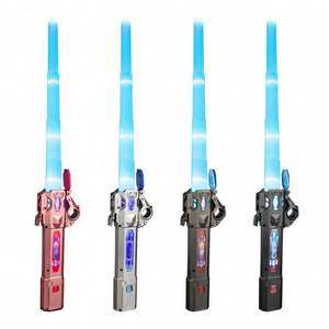 Sabre laser LED 2-en-1 pour enfants, écologique, en plastique, avec effets sonores, jouet lumineux d'extérieur pour garçons et filles - Product Image 5