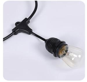 Al Aire Libre IP65 impermeable S14 bombilla LED <span class=keywords><strong>48ft</strong></span> 15 enchufes Navidad festón cadena E26 E27 Edison bombillas luces - Product Image 2
