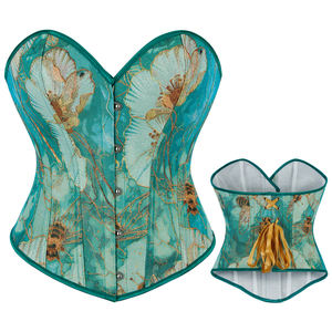 2025 nouveauté Bustier Vintage Shapewear 3D broderie Camisole vert corsage femmes Corset - Product Image 1