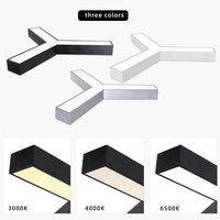 Luminaire suspendu moderne en forme de Y, 60 cm, 90 cm, lampe de plafond triangulaire, éclairage LED pour salle de sport, bureau, danse