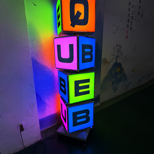 4 mặt 4 lớp 16 Áp phích xoay hiển thị tùy chỉnh tầng thường vụ Bảng menu khối quảng cáo hộp Đèn xoay hộp đèn - Product Image 2