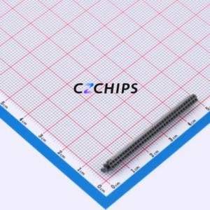 SFM-135-02-L-D-A Pin Socket SMD,P=1.27mm Connector 1.27mm 1.27mm Square Hole Vertical Mount - Product Image 1