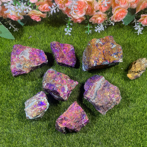 All'ingrosso cristalli naturali ruvidi guarigione Semi preziosi rari Bornite pietra grezza per il Feng Shui decorazione regali - Product Image 1