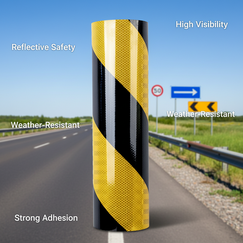 Authentic Selfadhesive Traffic Sign Prismatic Sheeting