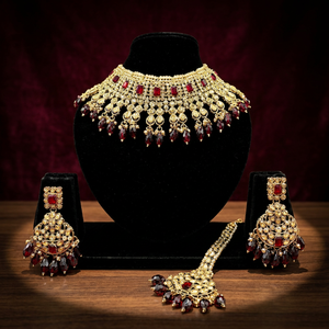 Elegant High Quality Zinc Alloy Gold-Plated Bridal Engagement Wedding Anniversary Party Gift Ethnic Fashion Rhodium Jewelry <b>Set</b> - Product Image 3