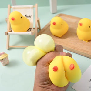 Jouets anti-stress en TPR Jincan, nouveau petit poulet jaune, à pétrir, pour garçons et filles de 5 à 7 ans - Product Image 3