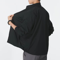 Chaqueta Deportiva Tejida para Hombre, Nueva, con Cuello Alto, para Running y Entrenamiento