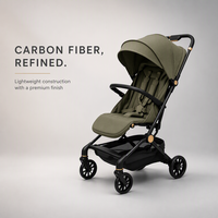 Poussette de voyage compacte pour bébé, adaptée aux cabines d'avion, avec système de pliage automatique par gravité pour bébés et tout-petits
