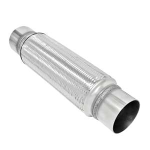 Suporte Personalizado <span class=keywords><strong>2</strong></span>-1/<span class=keywords><strong>2</strong></span> "Polegada Flex Tubo De Escape Universal Tubo Comum Flexível Com Braid Tubo De Extensão - Product Image 2