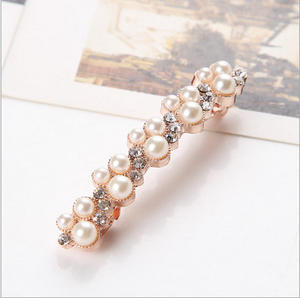 Jepit Rambut BOBO 2021 untuk Wanita, 1 Buah Jepit Rambut Mutiara Kristal Korea Elegan, Klip Rambut, Aksesori Rambut - Product Image 6