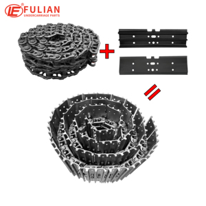 Conjunto de Eslabones de Cadena de Acero con Zapatas para Komatsu <span class=keywords><strong>PC75UU</strong></span> PC78US-5 PC78US-6E0 |   Grupo de Cadenas para Tren de Rodaje de Uso Pesado de Fábrica - Product Image 6